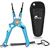 Hathever Fishing Pliers Saltwater, Split Ring Pliers for Fishing with Safety Lock, Fish Pliers with Sheath and Lanyard, Fishing Gifts for Men