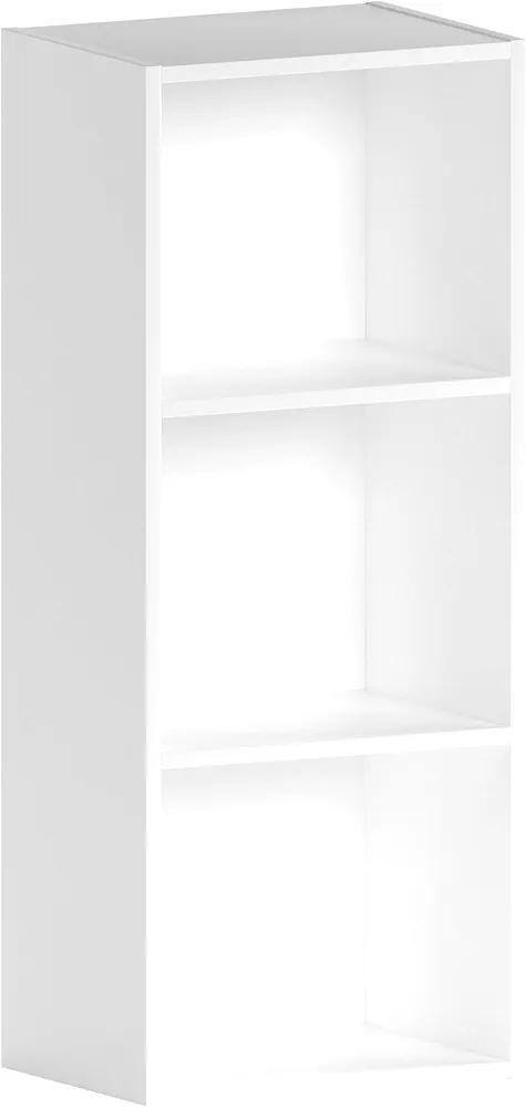 Vida Designs Oxford - Estantería de 3 estantes, Hecha de Madera de Roble, para Oficina, Sala de Estar Moderno 80 x 32 x 24 cm Blanco