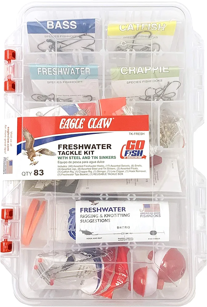 Eagle Claw E.C. Fresh Water Tackle Kit, 83 Piece